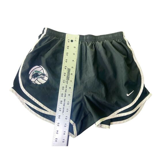 Nike Dri Fit Athletic Shorts Teens Medium Black With‎ White Stripe Volleyball - Picture 10 of 11